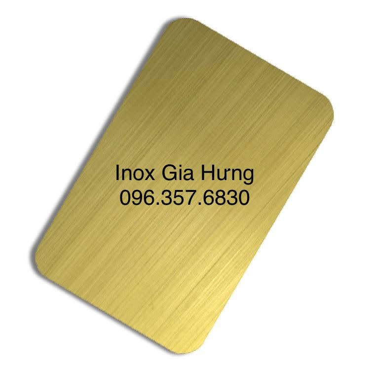 Tấm Inox Xước Vàng